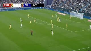 🔴LIVE  Real Madrid vs Villarreal  LaLiga 2425  PES 21 Simulation Gameplay [upl. by Konstantine892]