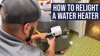 Water Heater Not Working Learn How to Relight Your Pilot Light [upl. by Ielak]