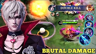 100 BRUTAL DAMAGE CECILION NEW BUILD AND BEST EMBLEM  CECILION BEST BUILD 2024 – MLBB [upl. by Renruojos]