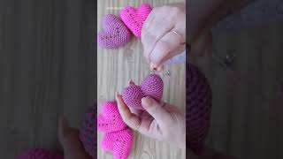 Corazones a crochet como souvenirs ♥️shorts crochet youtubeshorts [upl. by Sillyhp543]