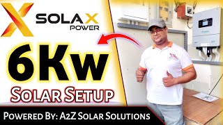 Solax Power 6Kw Solar Setup Installations in Dastageer FB Area Karachi [upl. by Yehus364]