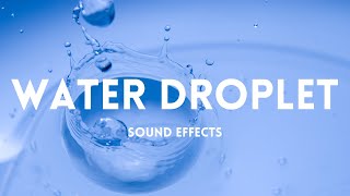 Water Droplet Sound Effect  floraphoniccom [upl. by Drusus]