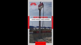 OMS Crane Mounted Vibratory Hammer Pile Driving Equipment [upl. by Dnartreb955]