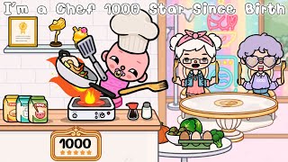 I’m a Chef 1000 ⭐️ Since Birth Toca life story l Toca Boca [upl. by Ahtelra603]