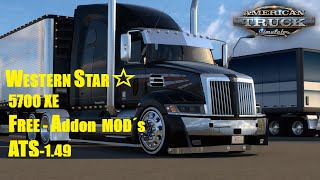 ATS 149 Western Star 5700xe  Reefer Trailer  Oklahoma State  Free Addon Mod´s  MGS Drive [upl. by Mossberg210]