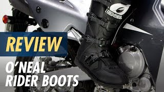 ONeal Rider Boots Review at Cycle Gearcom [upl. by Aramaj283]