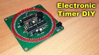 Electronic Timer DIY with NE555  CD4017  CD4069 [upl. by Lucias820]