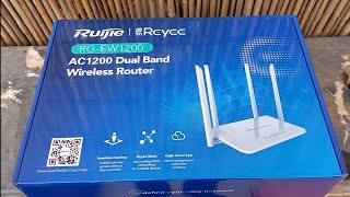 Ruijie RGEW1200 Unboxing AC1200 Dual Band Wireless Router Long Range WiFi 🛜 Paktron Pakistan 🇵🇰 [upl. by Egap]