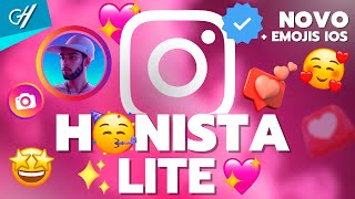 NOVO INSTAGRAM Mais Leve Funções Incríveis e Emojis do iOS no Android 🔥 Honista Lite [upl. by Anoif120]