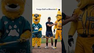 Can 2 Mascots Beat Me in Fungo Golf baseball [upl. by Gussie]