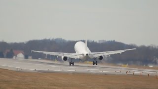 Windy Landings 10 min Landing Action at Storm Doris 787 A340 [upl. by Brandes]