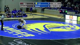 111822 Wrestling vs Southeastern University Highlights [upl. by Ecirtram]