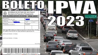 IPVA 2023 CONSULTA E BOLETO PARA PAGAMENTO AVISTA COM 3 DESCONTO PASSO A PASSO [upl. by Quartet557]