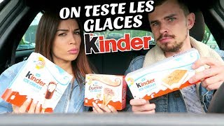 On teste les glaces Kinder [upl. by Bartholomew]