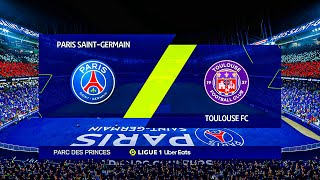 PSG VS TOULOUSE  LIGUE 1 MATCH HIGHLIGHTS 2425  FIFA 23 PS5 GMAEPLAY [upl. by Nahgeam]