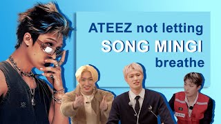 ATEEZ not letting Mingi breathe [upl. by Ittocs528]