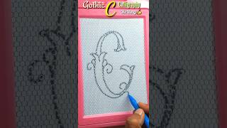 How to write letter c 👌  Learning design alphabet ✍️ calligraphy shorts shortvideo [upl. by Cacie]