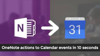 OneNote to Google Calendar Integration  Events [upl. by Vladimir]