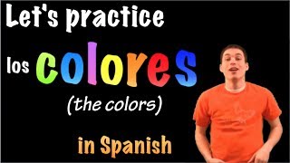 Learn Spanish  The colors  Los Colores part 2 [upl. by Auqinal504]