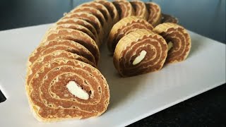 Rolada s krem bananicama brzo i fino  Choco Banana Roulade fast and easy RECIPE [upl. by Ruon]