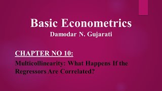 Basic Econometrics by DN Gujarati  Chapter 10 12 UrduHindi [upl. by Sapphire]