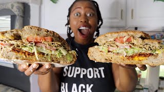 Vegan Grinder Salad Sandwich SOOOO Good 🥪 [upl. by Kjersti]