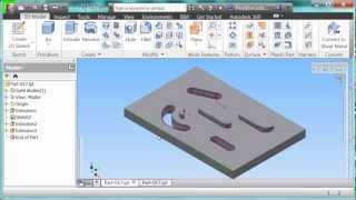 Autodesk Inventor 2014 Sketch Slot new features [upl. by Ydnolem]