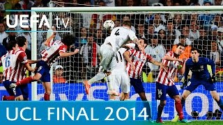 Real Madrid v Atlético Madrid 2014 UEFA Champions League final highlights [upl. by Nonie928]