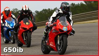 Ducati Panigale V4R vs V4  First Day at RACE TRACK [upl. by Chandler]