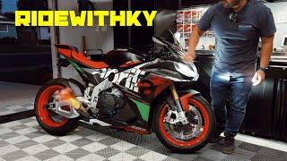 APRILIA RSV4  SC PROJECT GP22 cold start warm start revs INSANE SOUND [upl. by Anastasia]