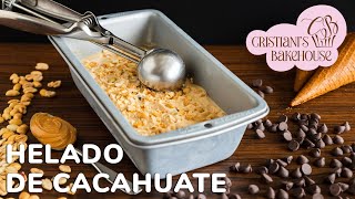 HELADO DE CACAHUATE  CREMOSO Y CON MUCHO SABOR  SÓLO 4 INGREDIENTES [upl. by Idnahc187]