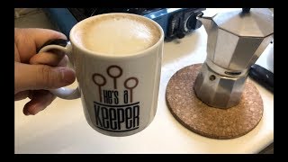 How To Make Cappuccino With Moka Pot And Lifehack Natural Fridge Refresher [upl. by Risan644]