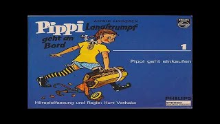 PIPPI LANGSTRUMPF GEHT AN BORD  PIPPI GEHT EINKAUFEN ASTRID LINDGREN Hörspiel Hörbuch Geschichte [upl. by Tse]