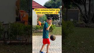 Don’t bother me when I’m playing ball 😡🤣🔥 ballisllife hooper shorts shortsfunny funnyvideos [upl. by Llenrac]