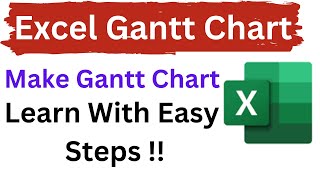 Excel Gantt Chart  Gantt Chart Hindi Tutorial  Gantt Chart Kaise Banaye  How to Make Gantt Chart [upl. by Selyn348]