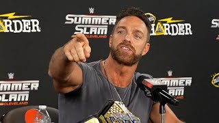 LA KNIGHT WINS UNITED STATES CHAMPIONSHIP  WWE SUMMERSLAM 2024 PRESS CONFERENCE [upl. by Krystalle]