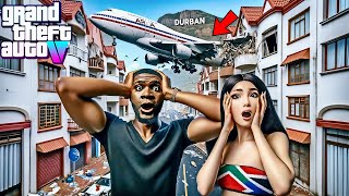 😲Franklins Girlfriend Mias Sisters Plane Crashed in Durban South AfricaGTA 5 Real Life Mod [upl. by Rehpotsirh]