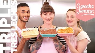 Triple Tres Leches BAKE AT HOME KIT  Full Recipe amp Ingredients  Cupcake Jemma [upl. by Rramal835]