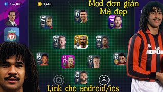 Hướng dẫn cài bản Mod đơn giản mà đẹp  Pes 2020 mobile  Link cho cả IOS và ANDROID [upl. by Hinman544]