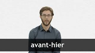 How to pronounce AVANTHIER in French [upl. by Atnad]