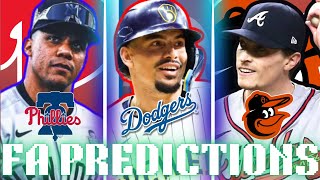 2025 MLB Free Agent Predictions [upl. by Bibi]