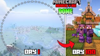 We Survived 100 Days In DOME ONLY World In Minecraft Hardcore  LordN Gaming [upl. by Kelly]