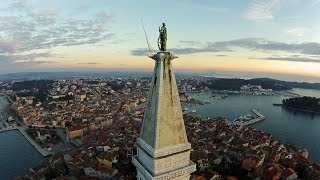 Rovinj Iz Zraka  Rovinj From The Air  Panoramica Rovigno  Istria Croatia [upl. by Heber]