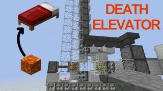 Minecraft DeathRespawn elevator [upl. by Daisie814]