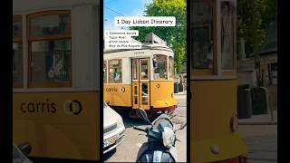 1 Day Lisbon Itinerary shorts travel lisboa lisbon portugal itinerary vacation trending fyp [upl. by Alleunam]