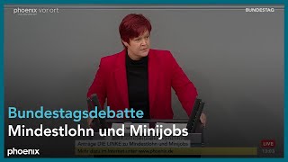 Bundestagsdebatte zum gesetzlichen Mindestlohn und zu Minijobs am 091123 [upl. by Najar]