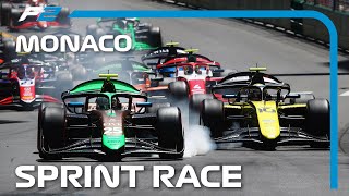 F2 Sprint Race Highlights  2024 Monaco Grand Prix [upl. by Solana]