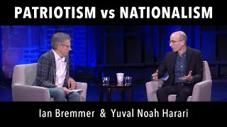 Patriotism VS Nationalism – Yuval Noah Harari amp Ian Bremmer at 92Y [upl. by Beulah]