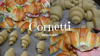 CORNETTI SFOGLIATI SALATI PER BUFFET [upl. by Innavoj]