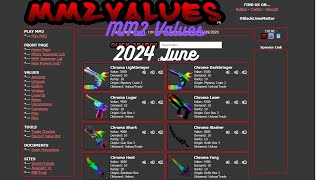 Mm2 value list 2024 June [upl. by Prinz]